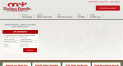 Desktop Screenshot of myitalianfamily.com
